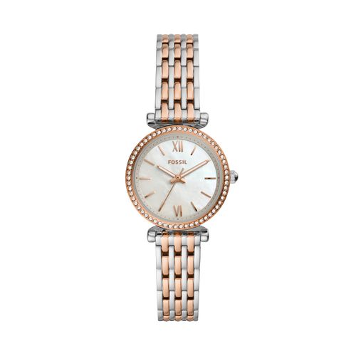 Relógio Fossil Feminino Mini Carlie Bicolor ES4649/1KN