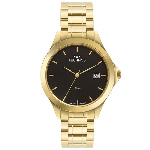 Relógio Technos Masculino Steel Dourado