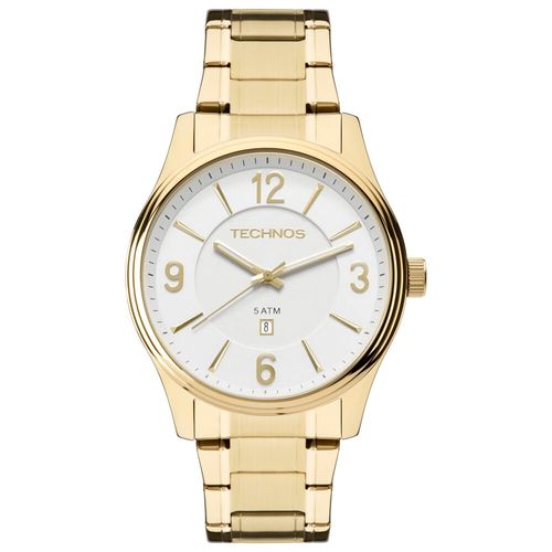 Relógio Technos Masculino Steel Dourado