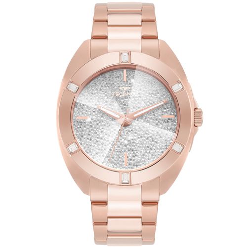 Relógio Technos Feminino Crystal Rosé