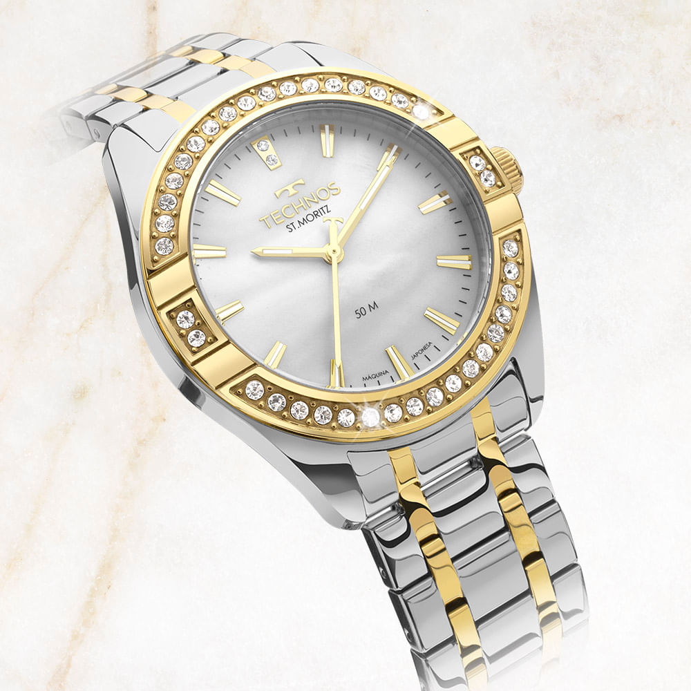 Relógio Technos Feminino St.moritz Bicolor - 2039DL/1B - technos - sale