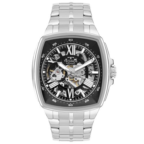 Relógio Technos Masculino Automático Prata - G3265AJ/1P