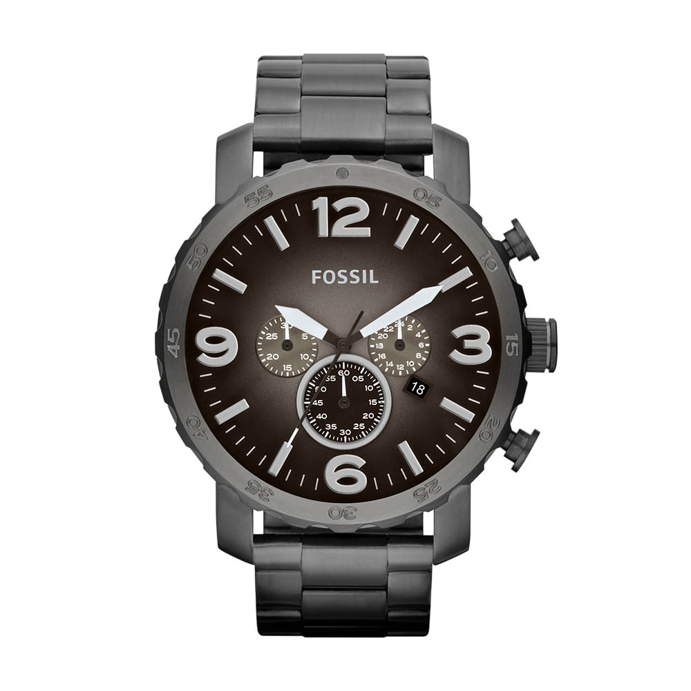 Relogio-Fossil-Nate-masculino-cronografo-redondo-grafite-com-caixa-e-pulseira-em-aco-inox.-Um-modelo-robusto-e-imponente-para-homens-que-gostam-de-marcar-presenca.-Resistente-a-agua-em-ate-50-metros.