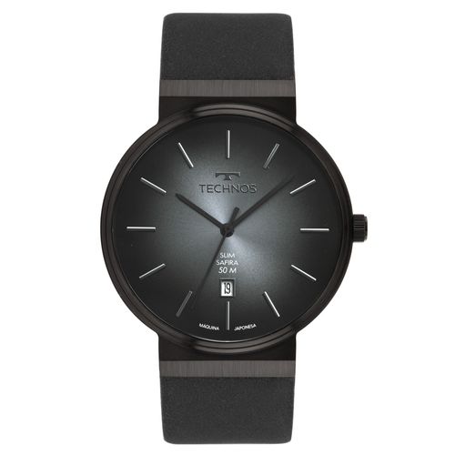 Relógio Technos Masculino Slim Grafite - GM12AJ/0P