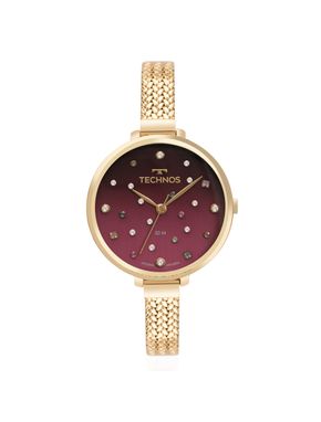 Relógio Feminino Dress Technos Dourado 2036MOJ/1X - Casa das Alianças