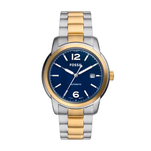 Relógio Fossil Masculino Heritage Bicolor