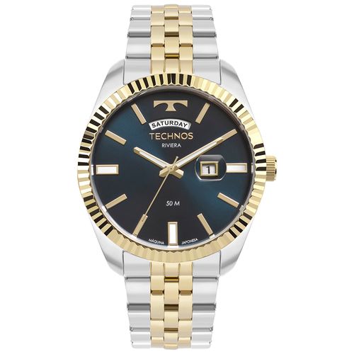 Relógio Technos Masculino Riviera Dourado