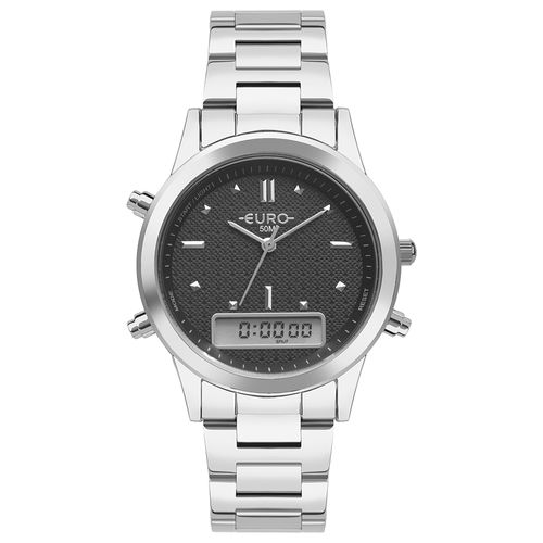 Relógio Euro Feminino Fashion Fit Sporty Prata - EUBJ3718AD/4K