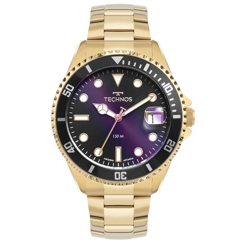 Relógio Technos Masculino Acqua Dourado