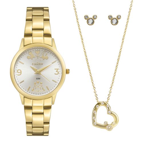 Kit Condor Feminino Disney Mickey Dourado - CO2035NHG/KI4K CO2035NHG/KI4K