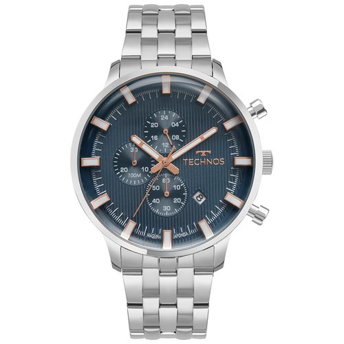Relógio Technos Masculino Grandtech Prata