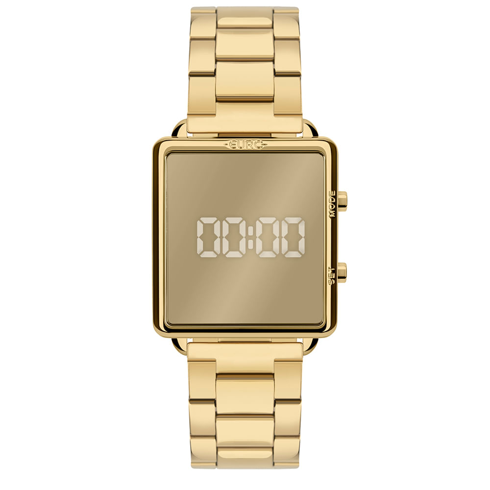 Relógio Euro Feminino Fashion Fit Reflexos Dourado