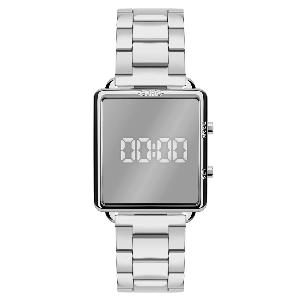Relógio Euro Feminino Fashion Fit Reflexos Prata