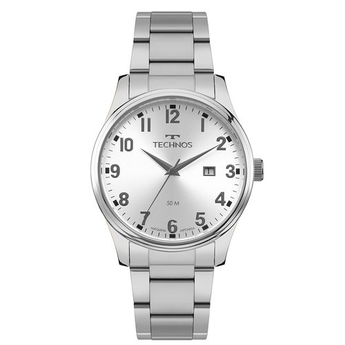 Relógio Technos Masculino Steel Prata