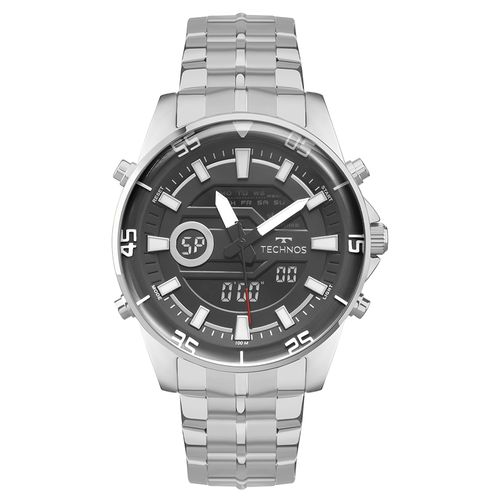 Relógio Technos Masculino Digitech Prata