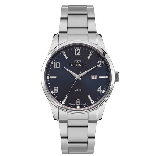 Relógio Technos Masculino Steel Prata - 2115TZE/1A