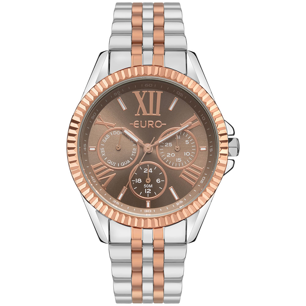 Relógio Euro Feminino Multiglow Bicolor