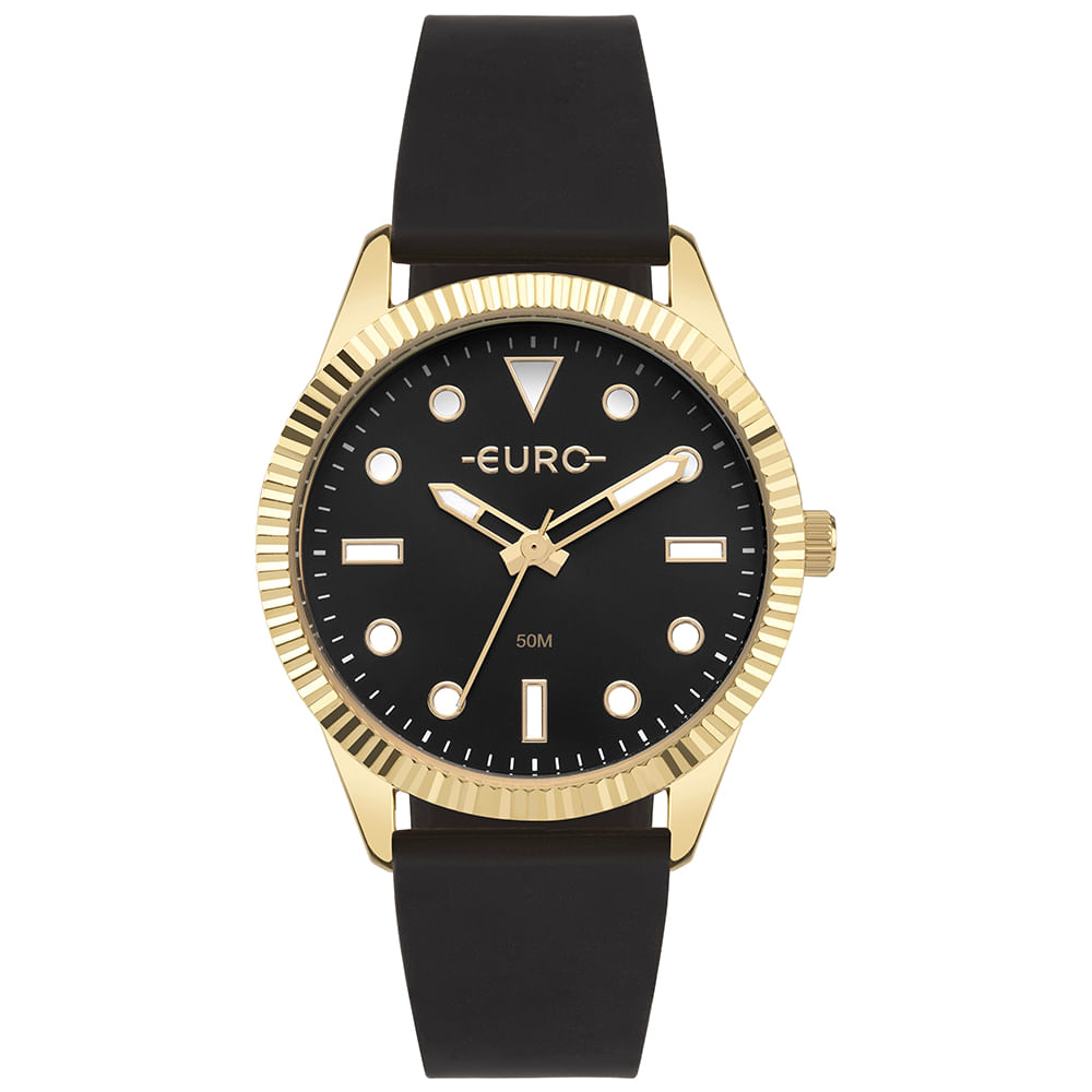 Relógio Euro Feminino Glitz Dourado