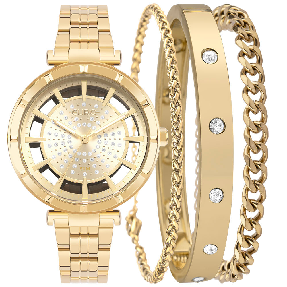 Kit Euro Feminino Soul Dourado