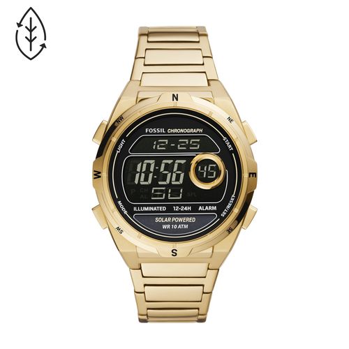 Relógio Fossil Masculino Sport Dourado - FS5862/1DN
