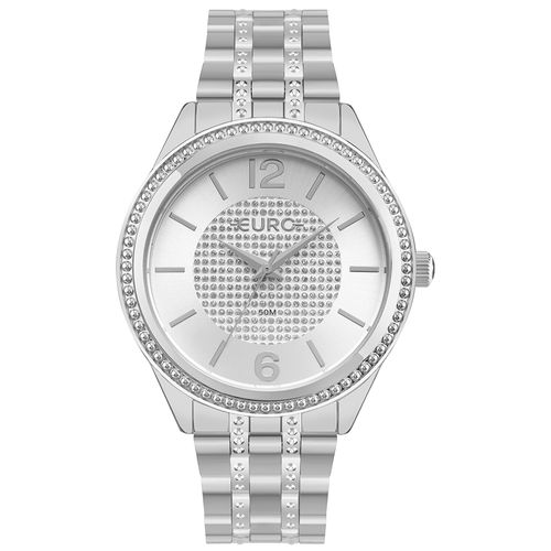 Relógio Euro Feminino Glitz Prata - EU2035YWZ/4K
