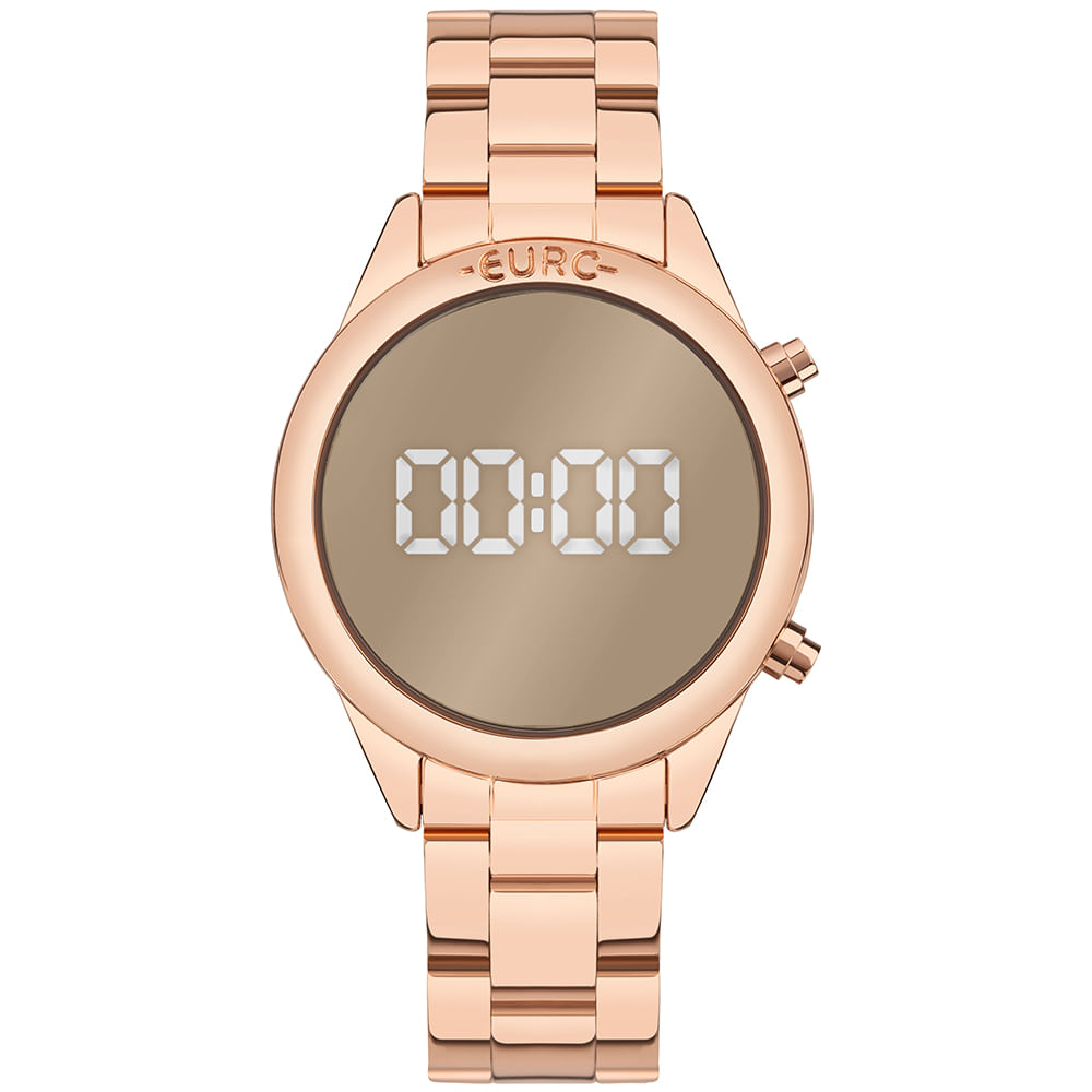 Relógio Euro Feminino Fashion Reflexos Rosé