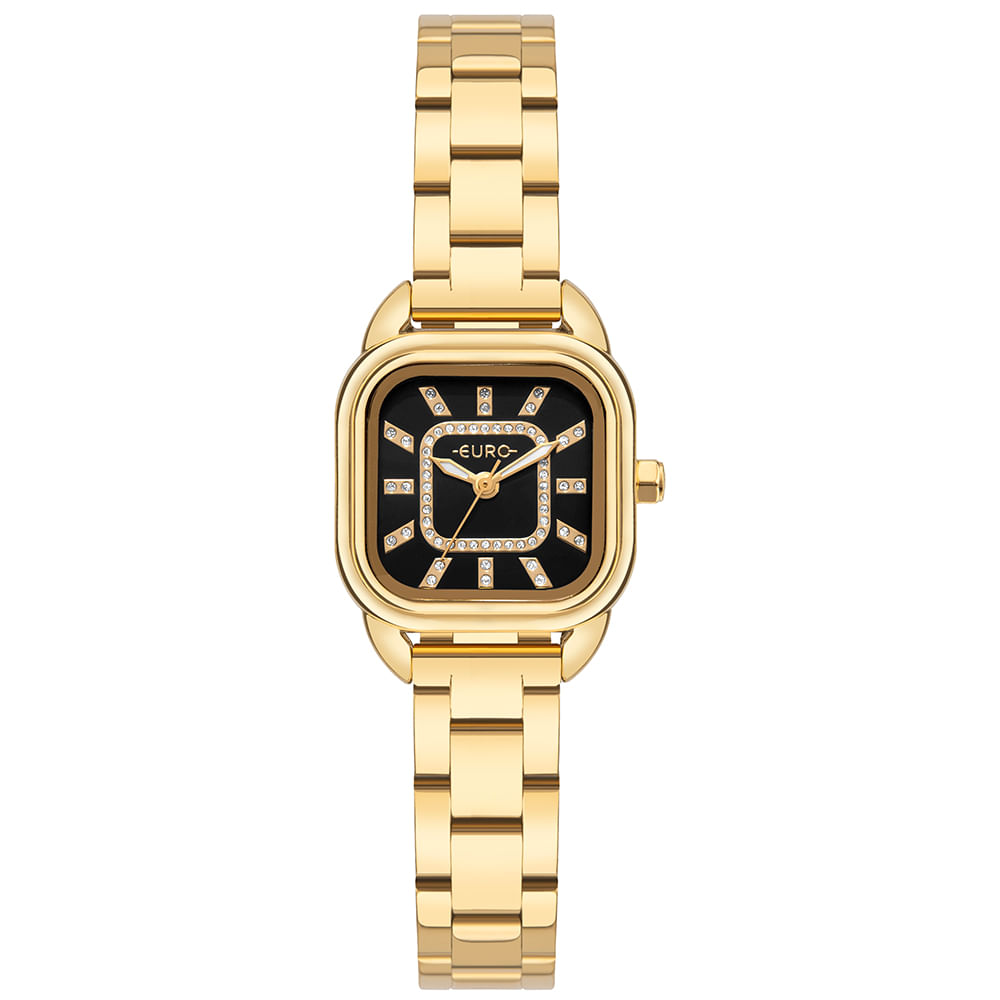 Relógio Euro Feminino Mini Dourado