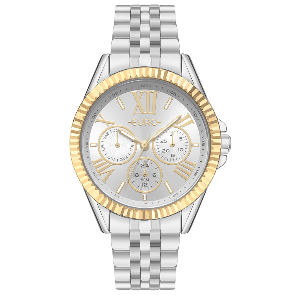 Relógio Euro Feminino Multiglow Bicolor