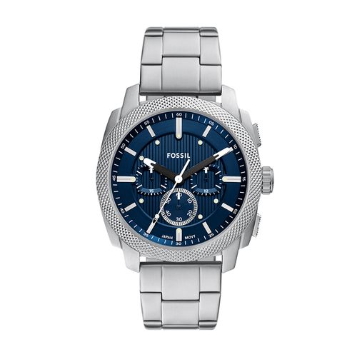Relógio Fossil Masculino Machine Prata - FS6096/1AN
