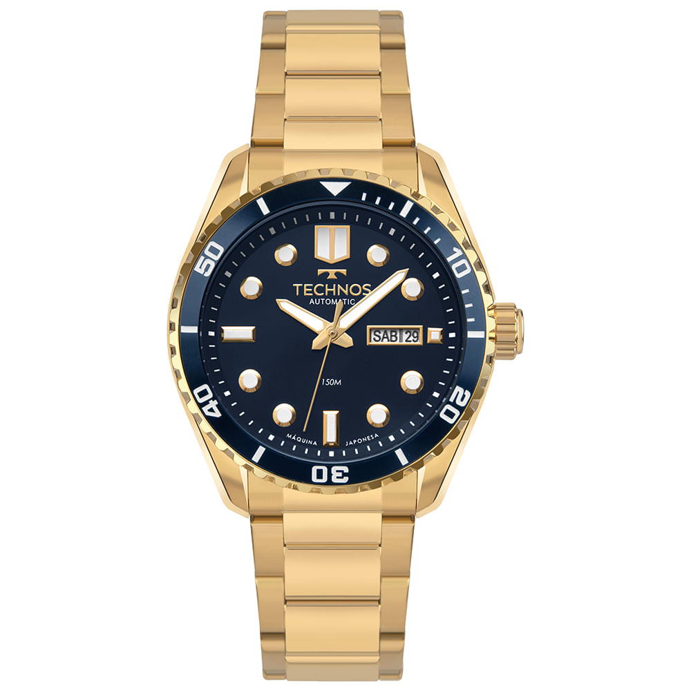 Relógio Masculino Automático Preto - Technos - 8205PF/2P