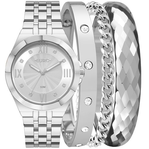 Relógio Euro Feminino Mix Prata - EU2036YVR/K4K