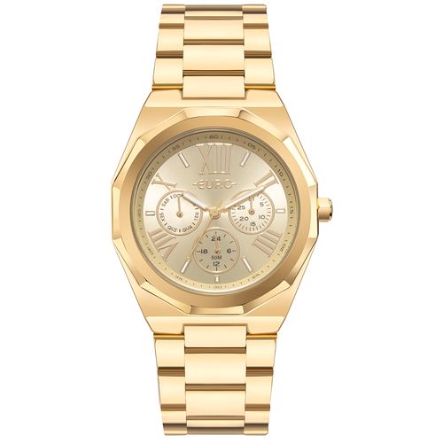 Relógio Euro Feminino Multiglow Dourado - EU6P29AJB/4D