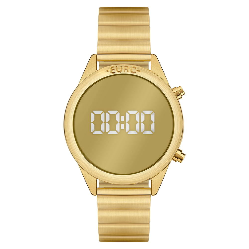 Relógio Euro Feminino Fashion Fit Reflexos Dourado