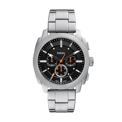 Relógio Fossil Masculino Machine Prata - FS6095/1PN - Relógio Fossil Masculino Machine Dourado - FS6095/1PN