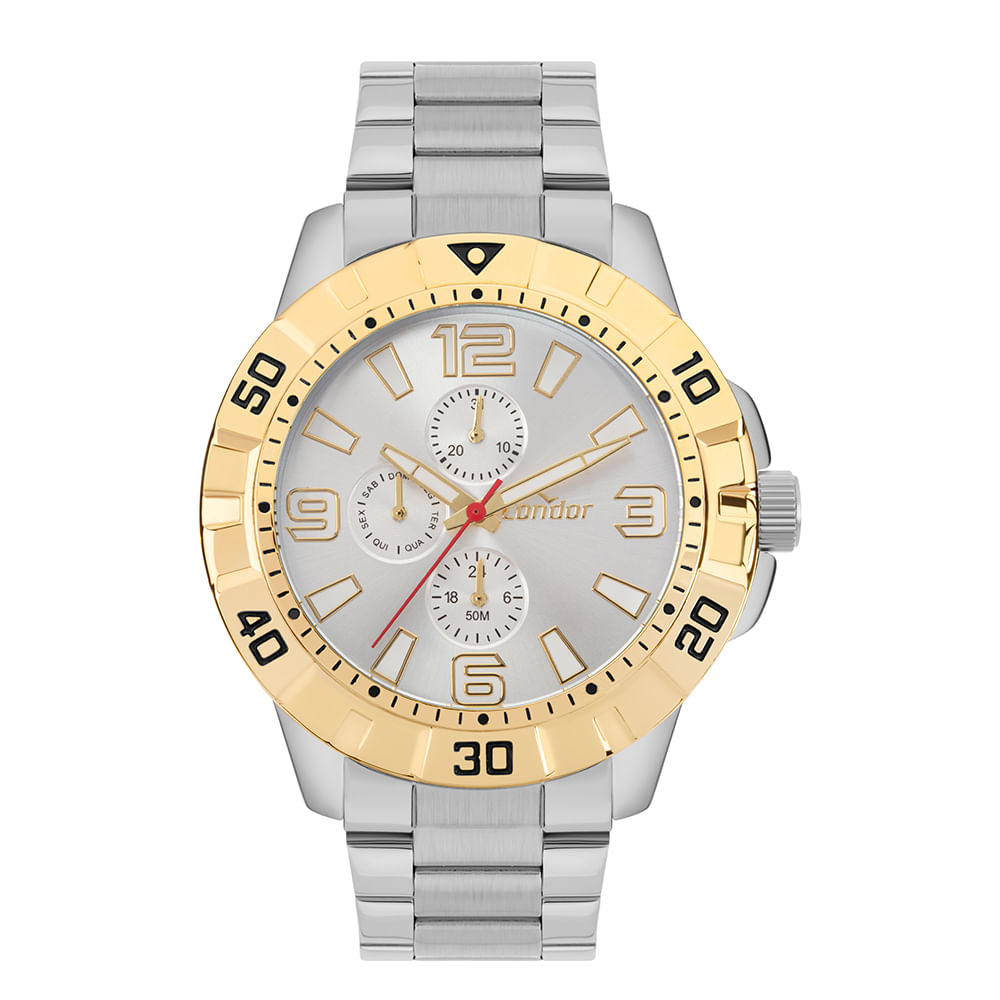 Kit Condor Masculino Speed Dourado - CO2115MVZ/K4X | Time Center