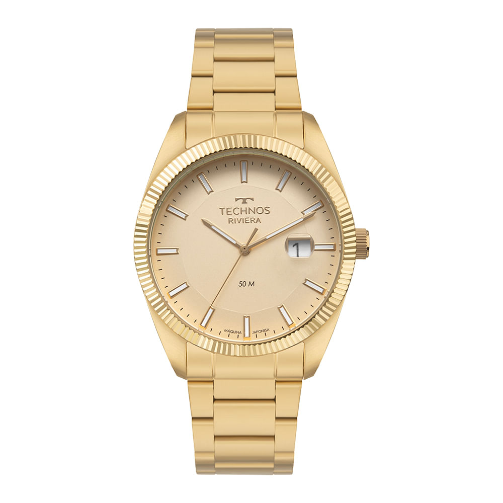 Relógio Feminino Technos Dourado Riviera - 2117LFK/1D | Time
