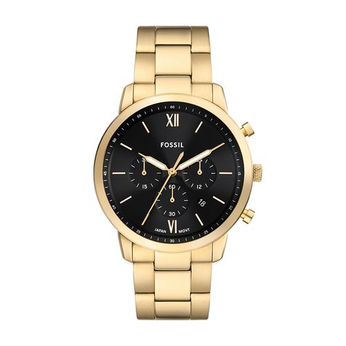 Relógio Fossil Masculino Neutra Dourado - FS6093/1PN