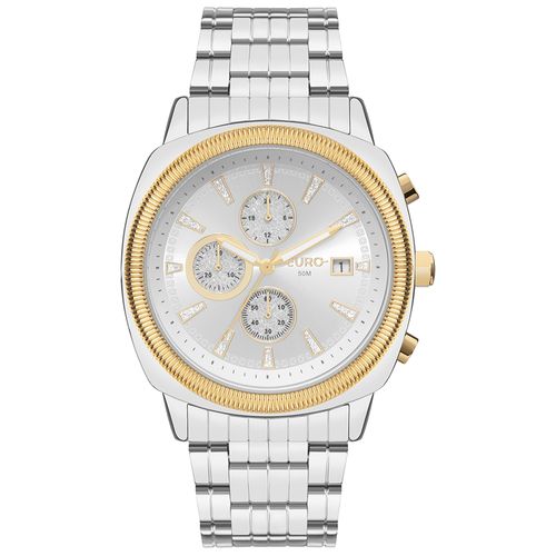 Relógio Euro Feminino Big Case Prata - EUJS15AB/4K - Relógio Euro Feminino Delux Prata - EUJS15AB/4K