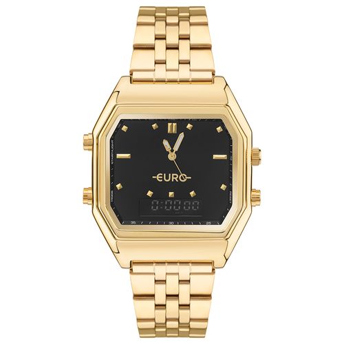 Relógio Euro Feminino Fashion Fit Sporty Dourado - EUBJ3718AF/4D