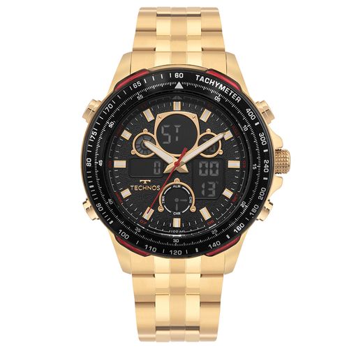 Relógio Technos Masculino Digitech Dourado - BJ4130AA/1P
