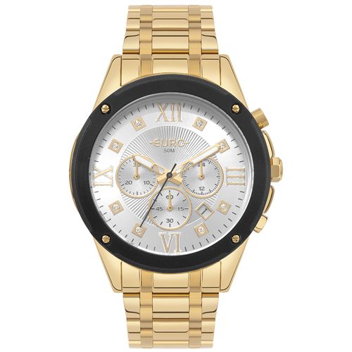 Relógio Euro Feminino Big Case Dourado - EUJS25AJ/4D - Relógio Euro Feminino Delux Dourado - EUJS25AJ/4D