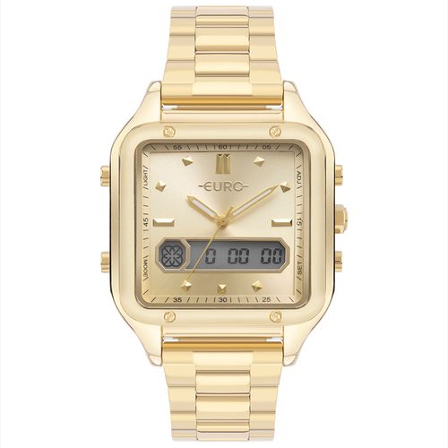 Relógio Euro Feminino Fashion Fit Sporty Dourado - EUBJ3890AAT/4D