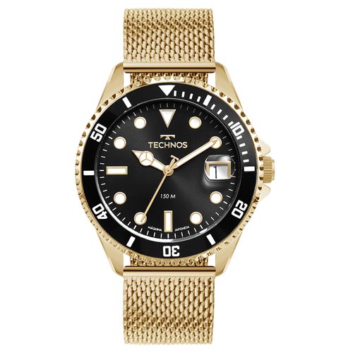 Relógio Technos Masculino Acqua Dourado