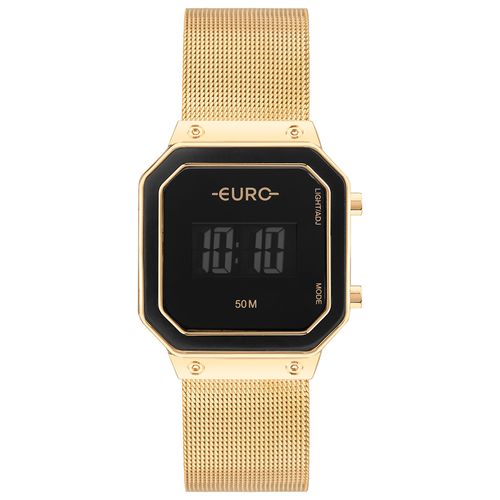 Relógio Euro Feminino Fashion Fit Glam Dourado - EUJ8583AA/4D - Relógio Euro Feminino Ff Glam Dourado - EUJ8583AA/4D