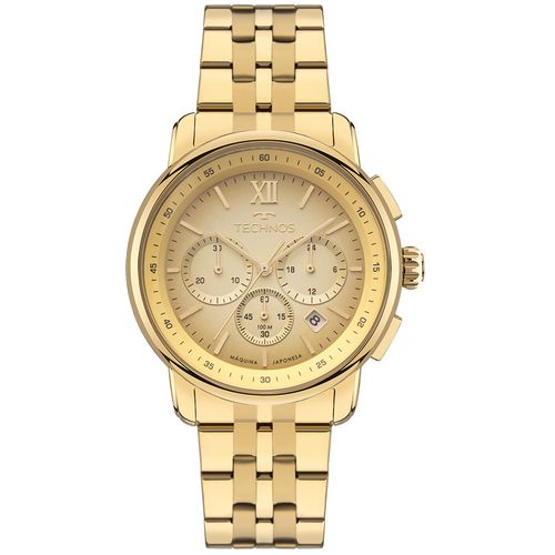Relógio Technos Masculino Grandtech Dourado