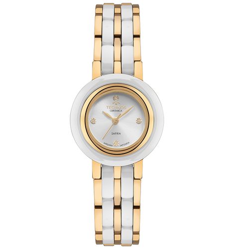 Relógio Technos Feminino Cerâmica Dourado - 5Y36AD/1K