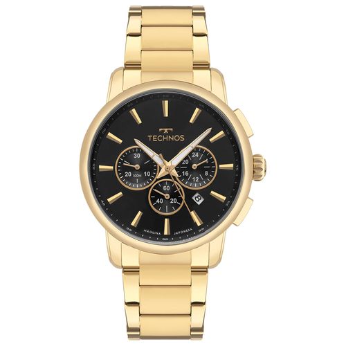 Relógio Technos Masculino Grandtech Dourado