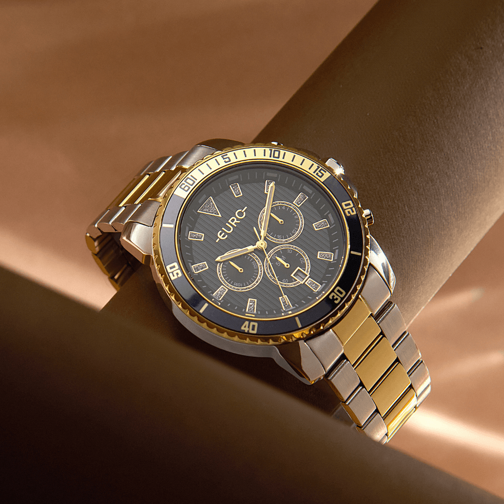  Imagem de fundo- Relógio Euro Feminino Big Case Bicolor 