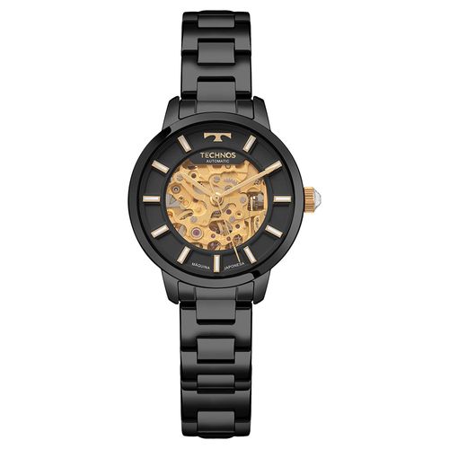 Relógio Technos Feminino Automático Skeleton Preto - 8N24AP/1P 8N24AP/1P