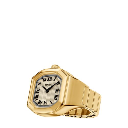 Relógio Anel Fossil Feminino Harlow Dourado - ES5446/1BN - Relógio Fossil Feminino Harlow - ES5446/1BN
